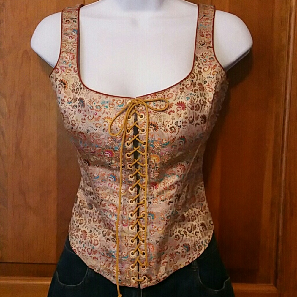 Gigi Clark 100% silk bustier